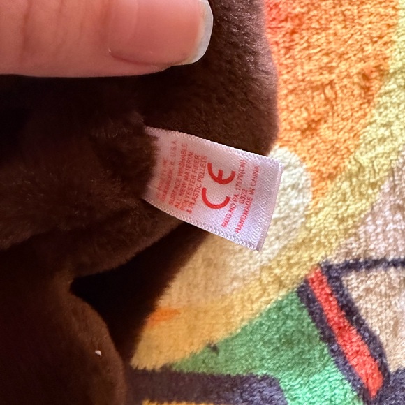 Ty Brown and Cream Plush Monkey - Picture 7 of 7